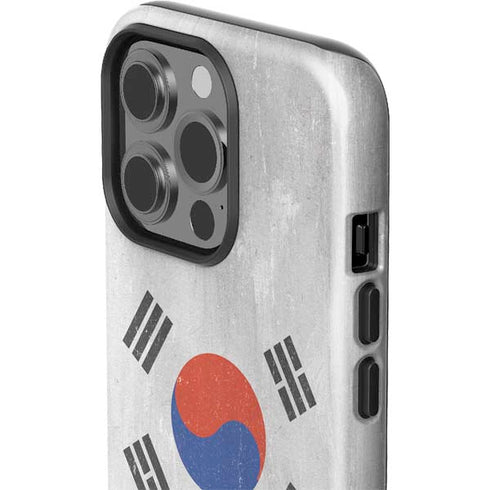 South Korean Flag Distressed iPhone 13 Pro Impact Case